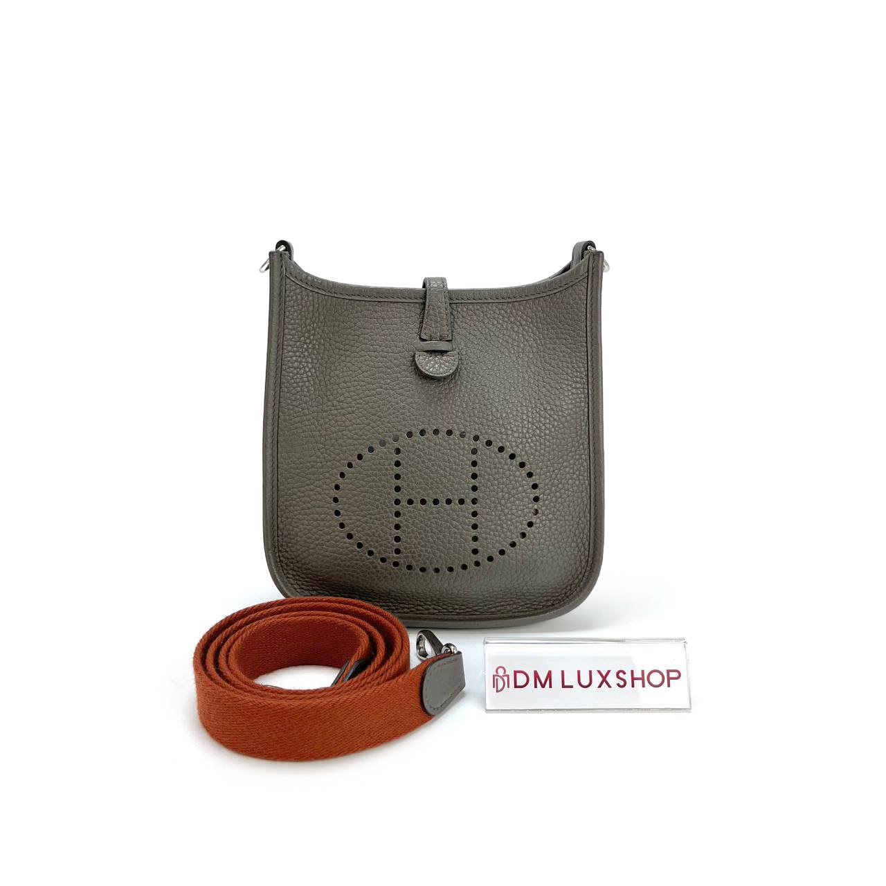 Hermes Mini Evelyn PHW (Stamp X, Y: 2016)