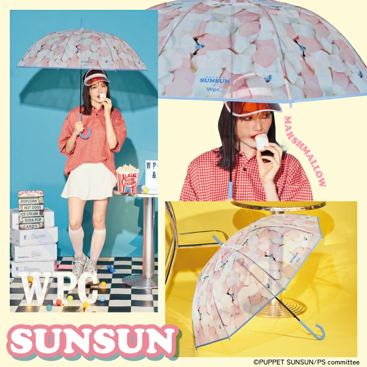 日本預訂📍Puppet sunsun x WPC半透圖案長遮 不包郵