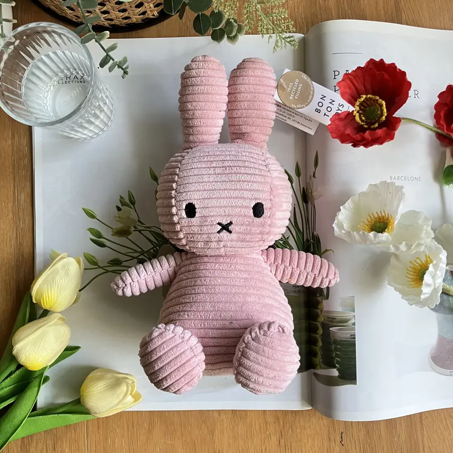 📦訂購 台灣代購 荷蘭 BON TON TOYS 米菲 Miffy ECO燈芯絨 粉紅色 公仔