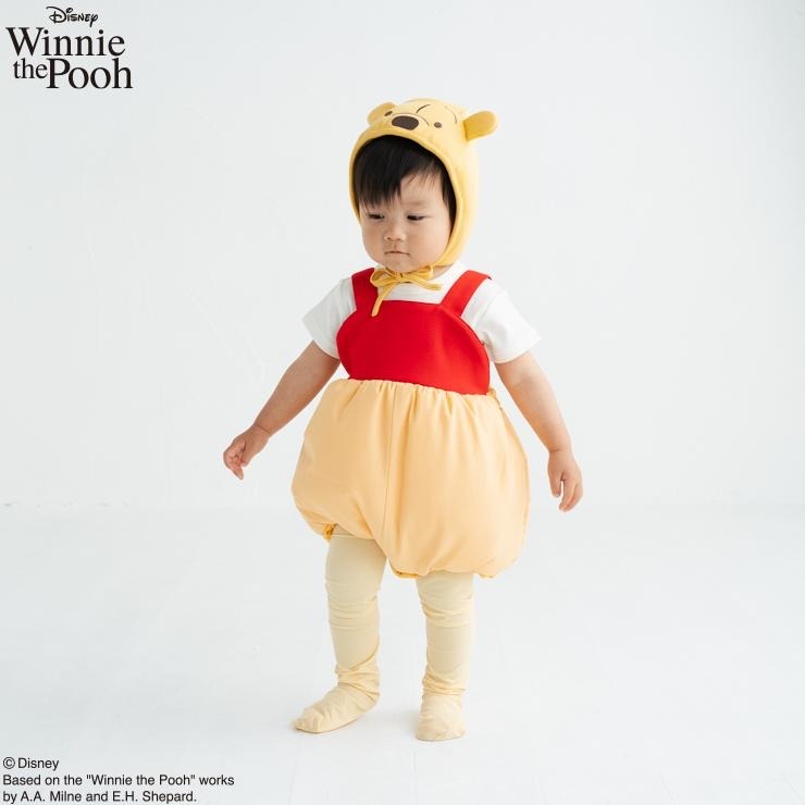 🇯🇵限量預訂 日本直送🇯🇵Just Hug Me系列Winnie the pooh小熊維尼造型吊帶包屁衣帽子套裝