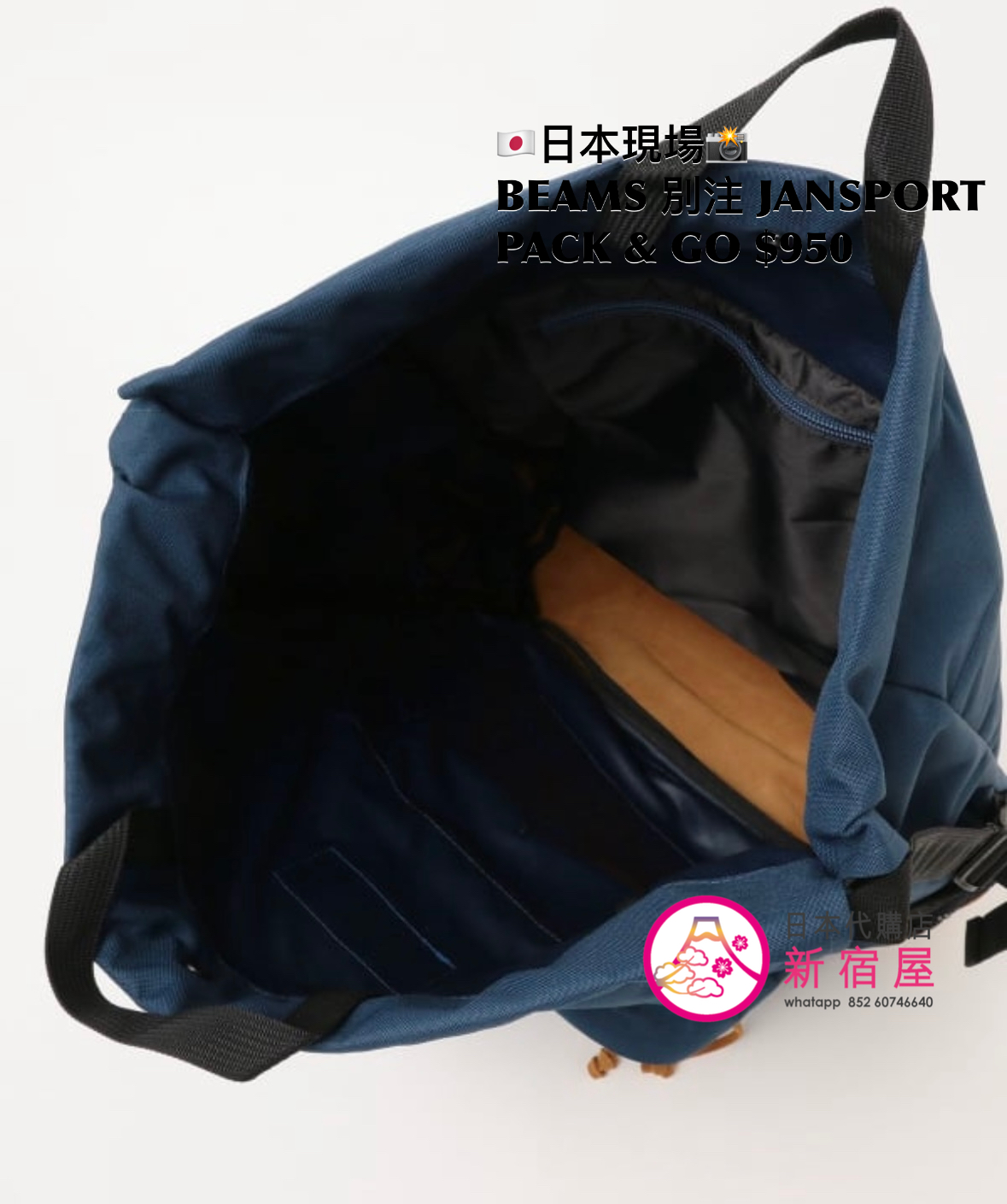 BEAMS 別注 JANSPORT PACK & GO