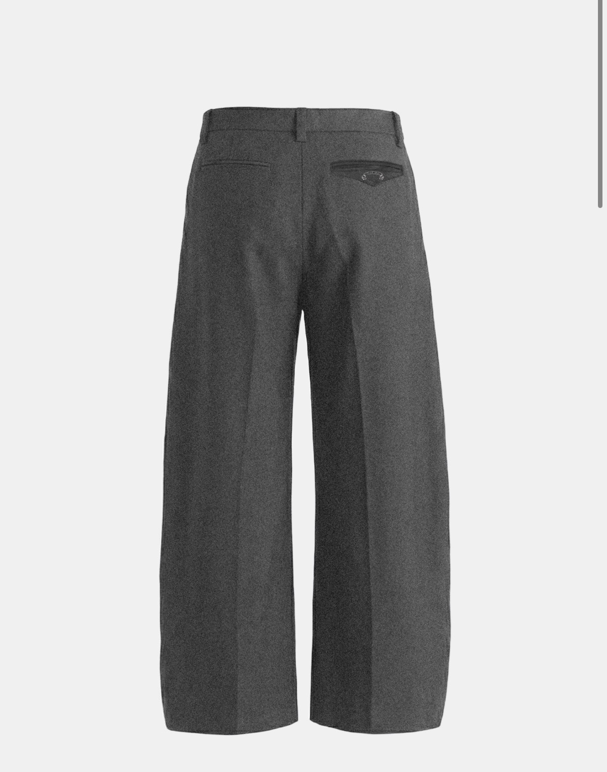 BADBLOOD[w-pts26-082] 712 Spina Rivet Wide Slacks - Gray