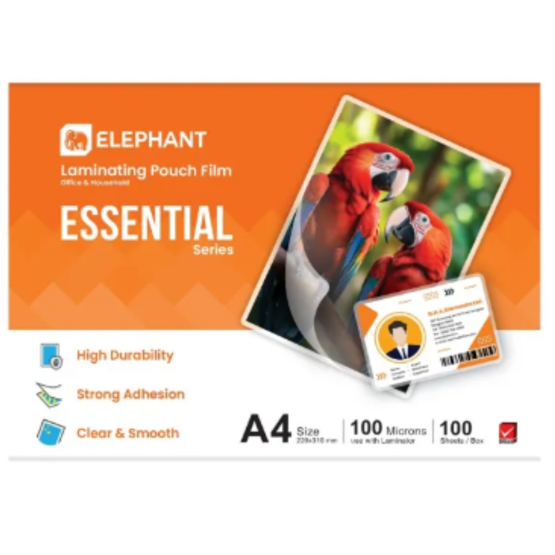 Elephant Laminating Film 100μ - Pack of 100 Pcs