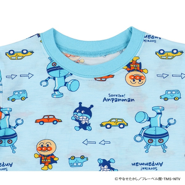 🇯🇵預訂 日本直送🇯🇵麵包超人滿印藍色包腹短袖家居服上下套裝