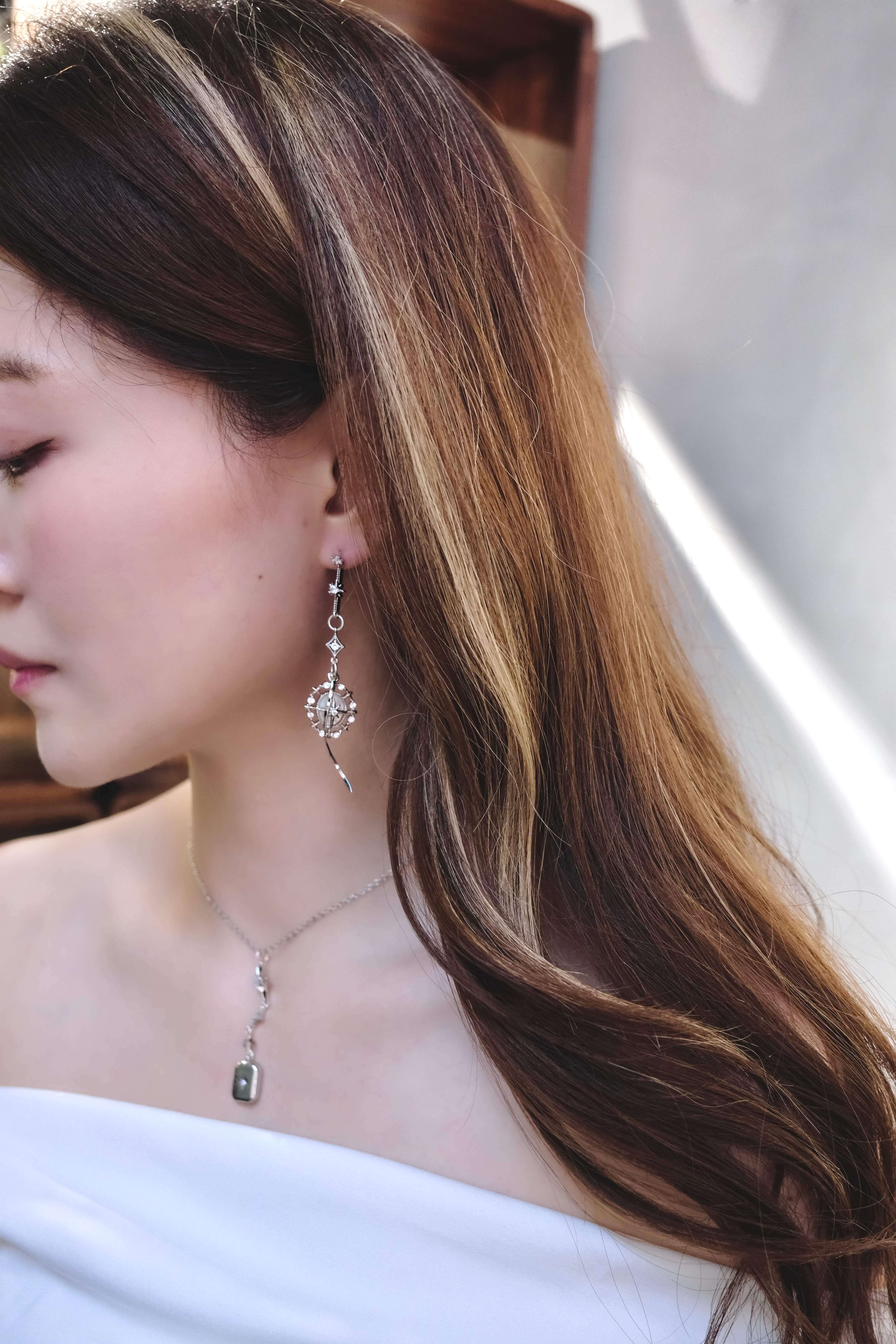 |組合裝| 貝殼幻光星耳環🐚+星光頸鍊✨