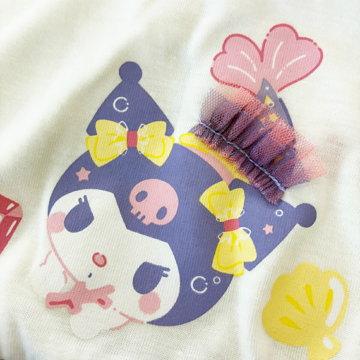 🆕【⭐訂購⭐】🇯🇵日本直送 🌀#Sanrio 荷葉邊薄紗下擺短袖 tee［6款選］ 🌀 [PLFA-0089] [260627]
