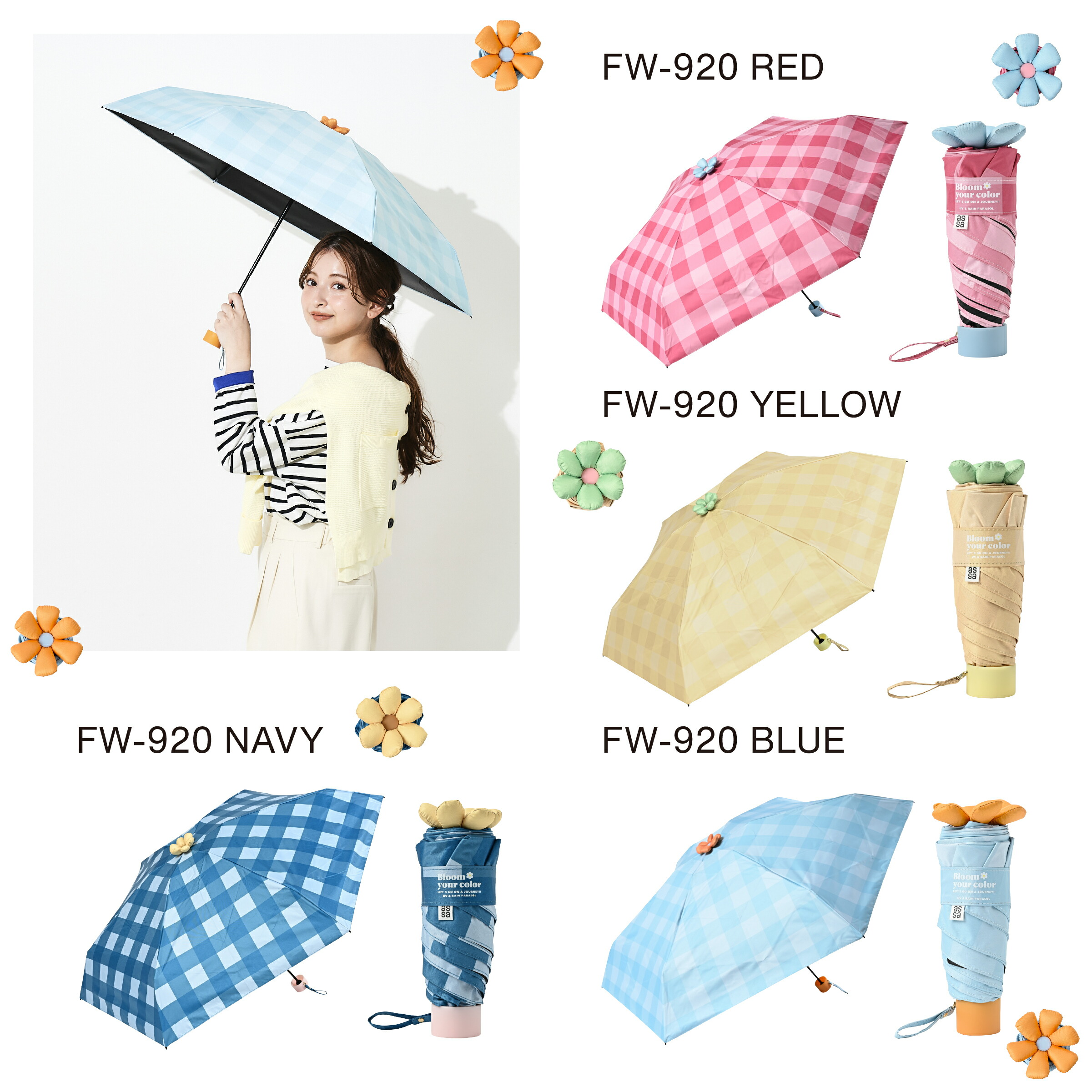 日本預訂📍日本超立體花花公仔防UV縮骨遮