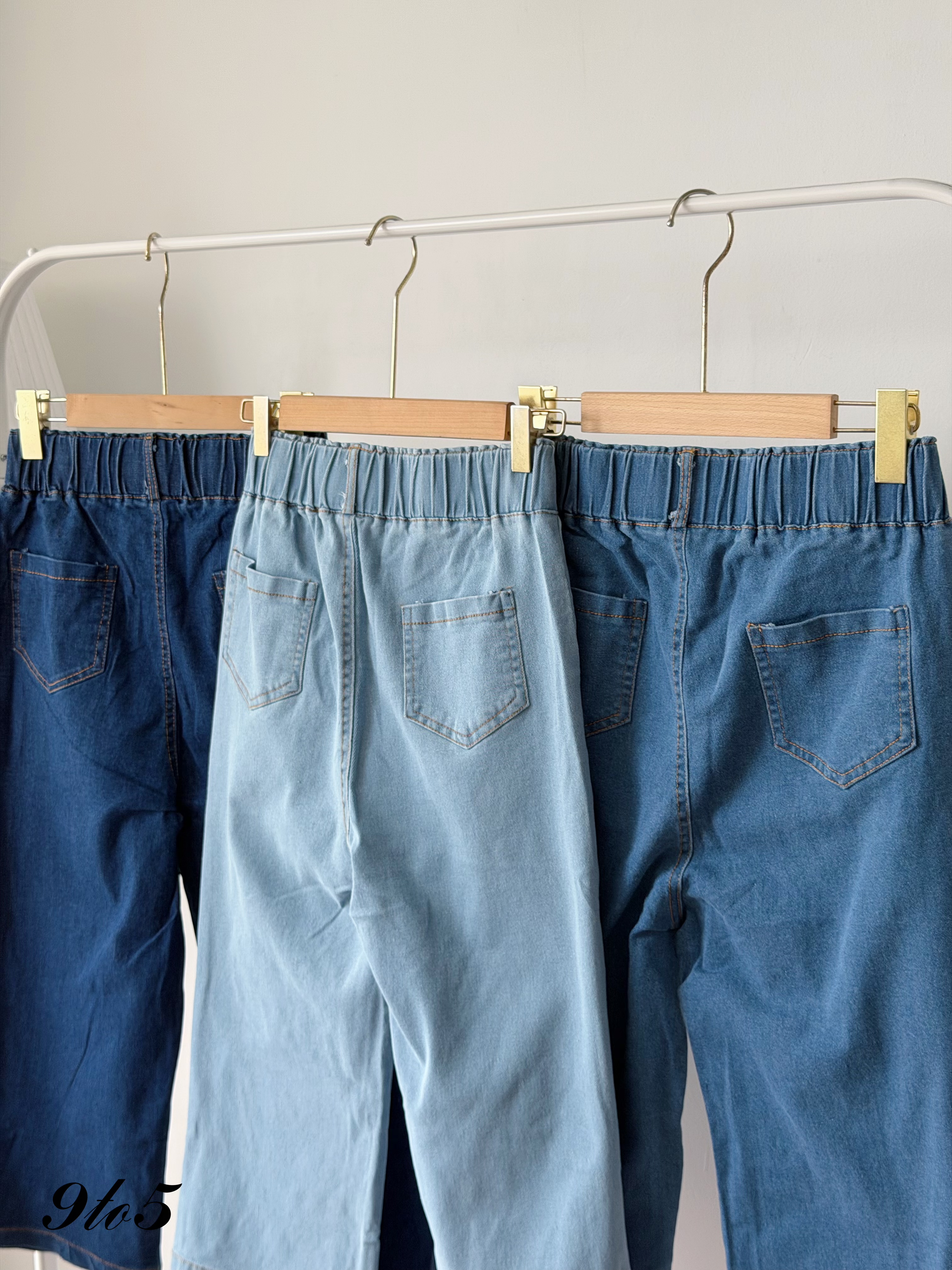 S2045 Denim Cropped Pants - 3 Colors 