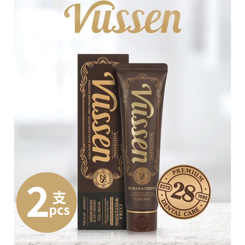 Vussen 28天強效美白牙膏 80克 x2支(平行進口)_KK001_2