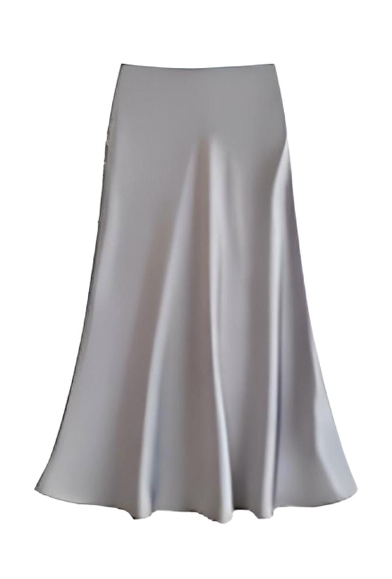 Satin Drape A-Line Midi