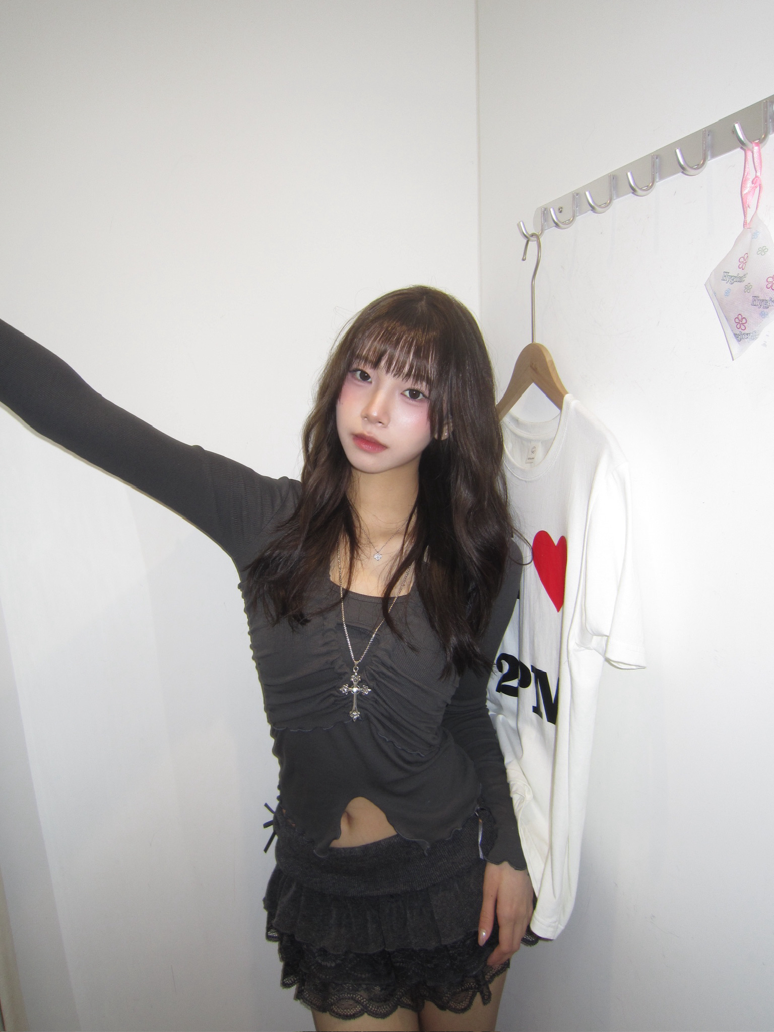 東大門性感掛頸綁帶上衣