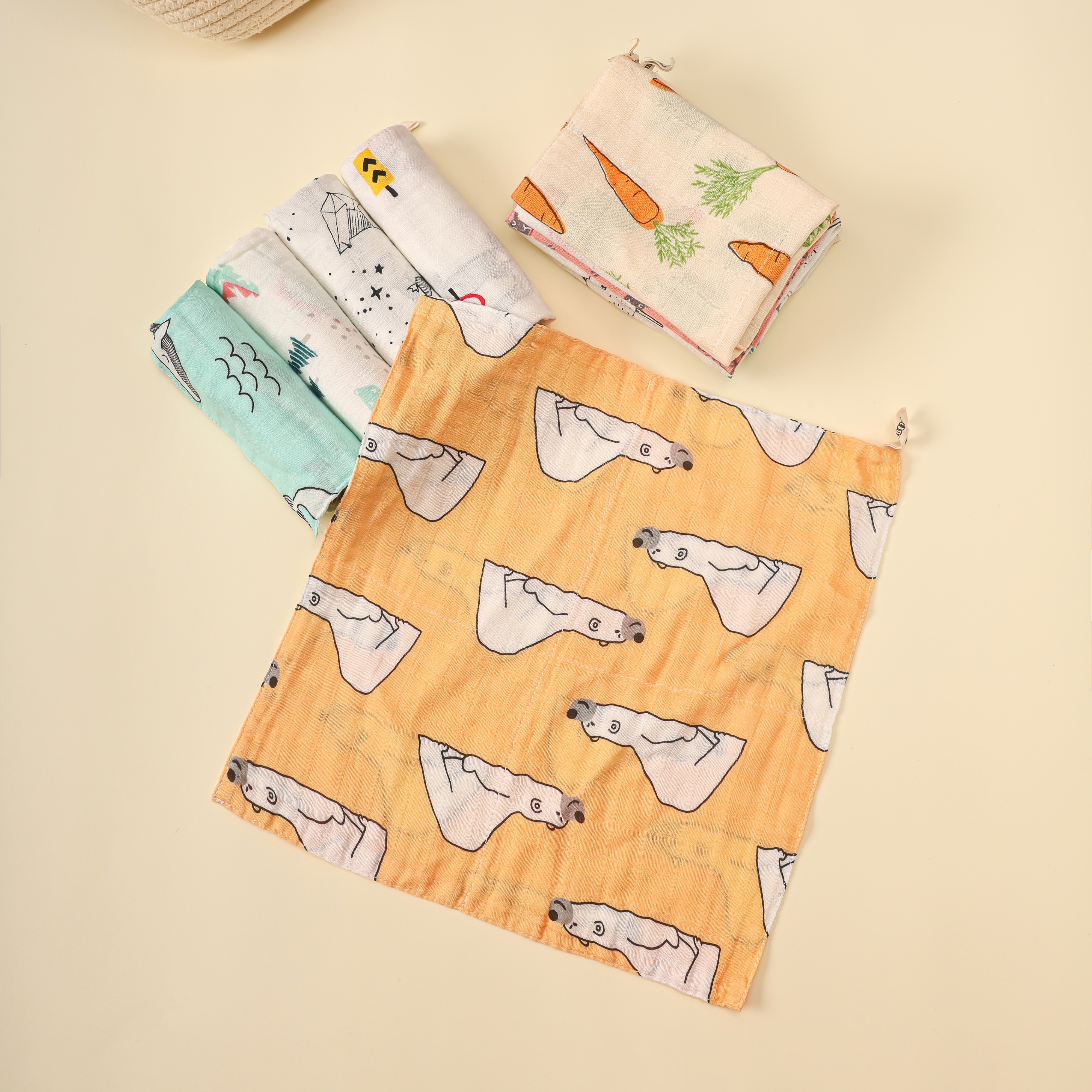 CHUBEES雙層紗巾  2-Layer Cotton Gauze Washcloth