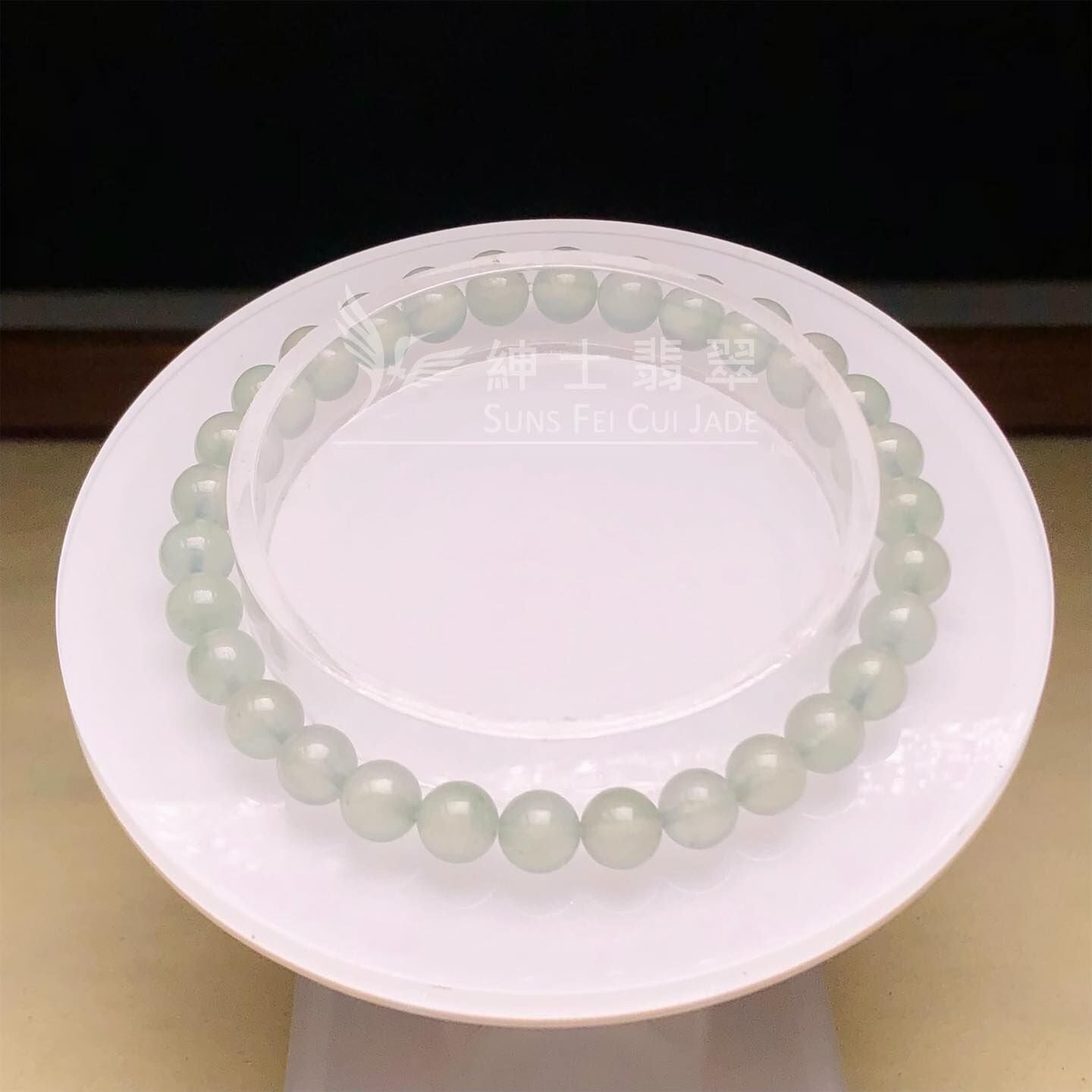 冰種翡翠手串6mm