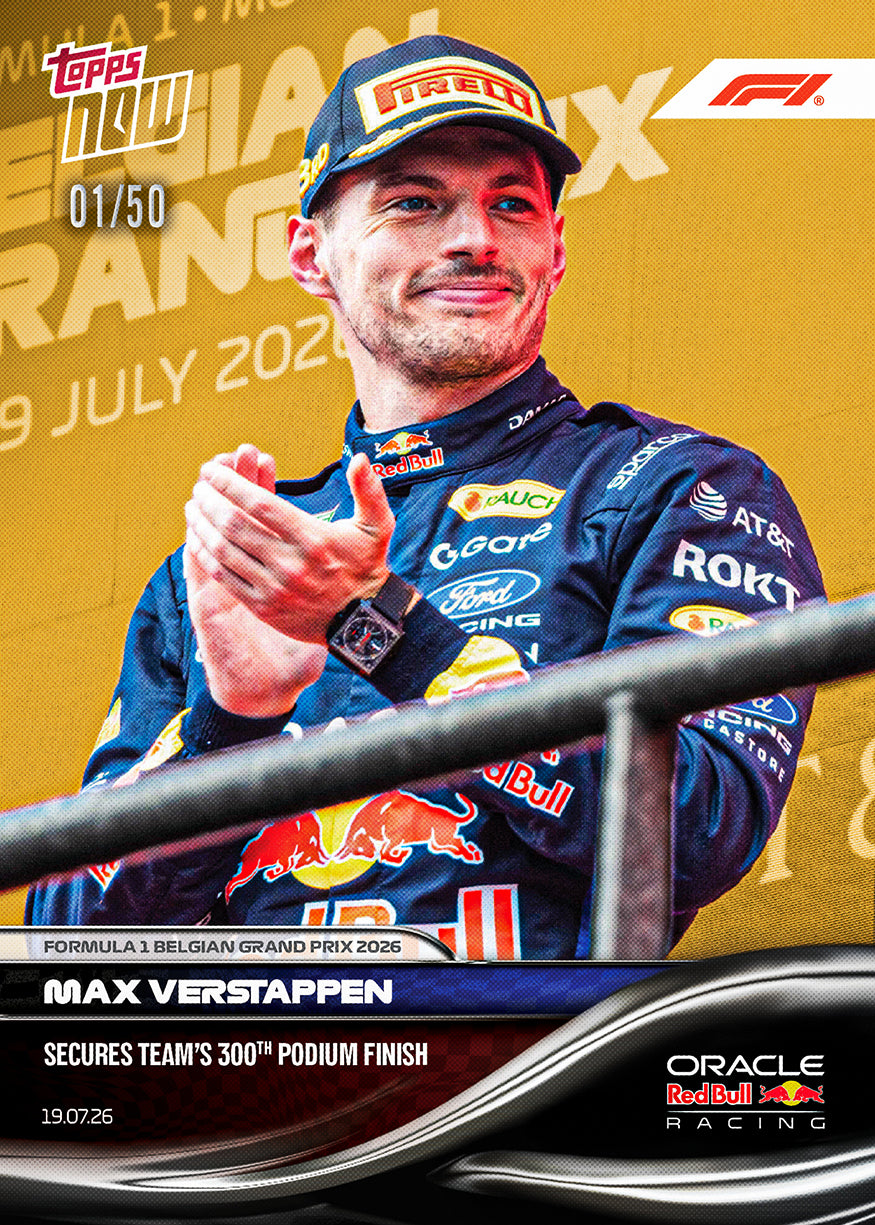 Max Verstappen - 2026 F1 Topps Now #49 Belgian GP 紀念卡【團購】