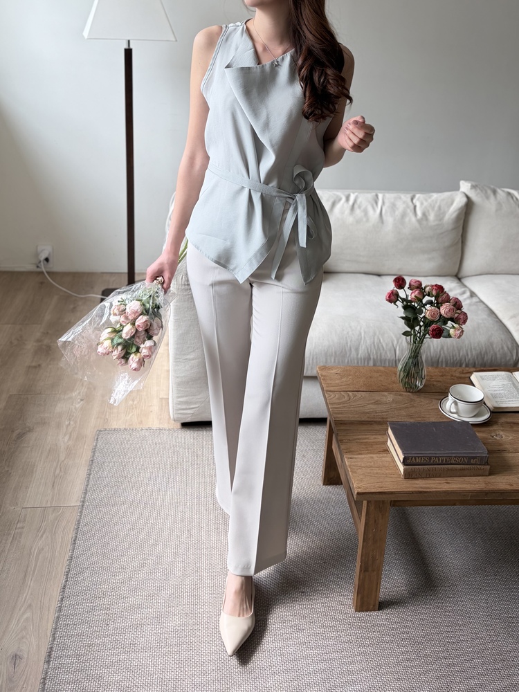 Classique Tailored Pants (Light Beige)