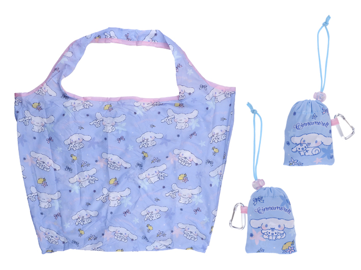 Cinnamoroll Foldable Shopping Bag 便攜可摺式購物袋 (連爬山扣)