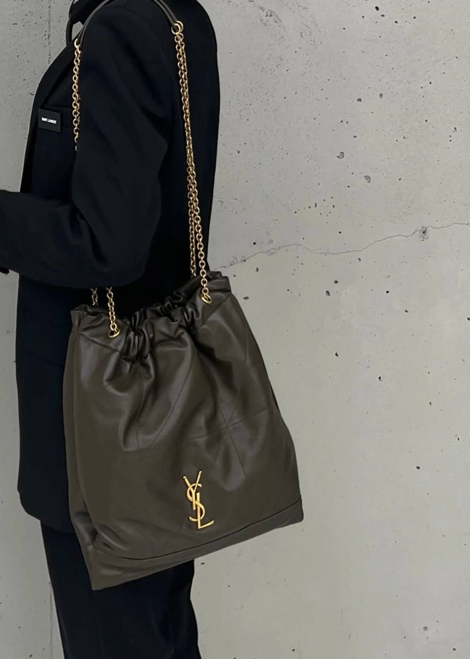 圣罗兰 Icare Maxi 绗缝羊皮购物袋