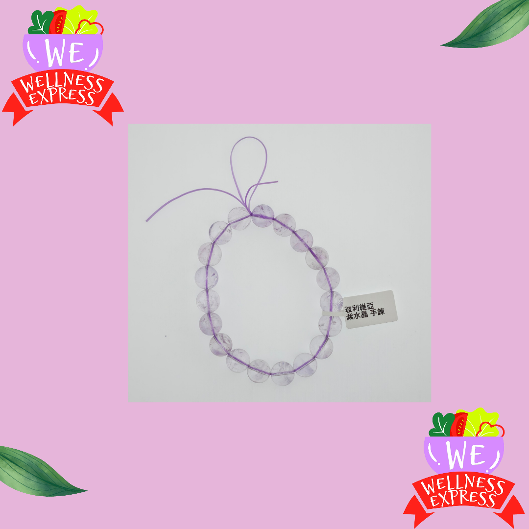 玻利維亞紫水晶手鏈 11mm/Bolivian Amethyst Bracelet 11mm #WE19