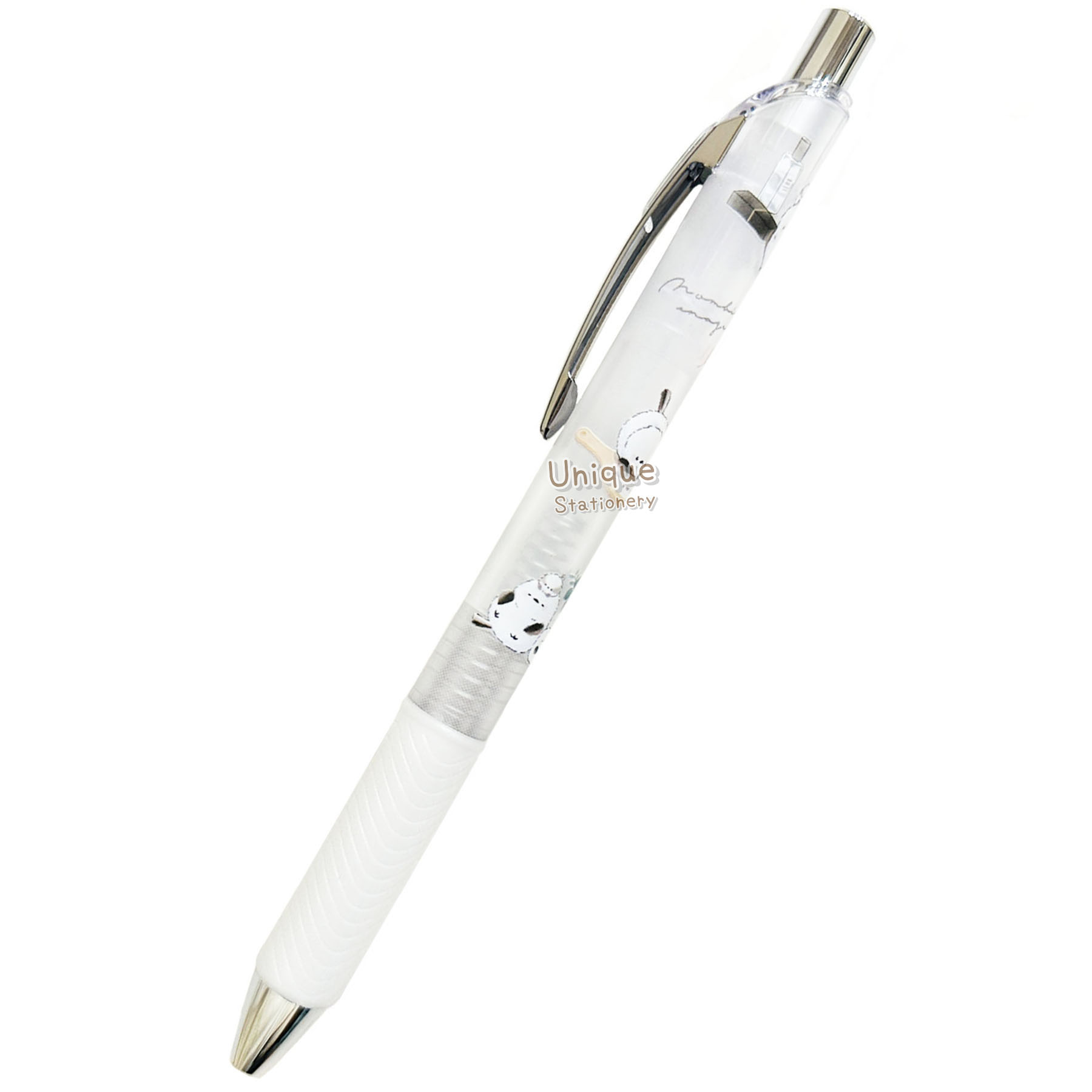 現貨｜北海道雪之妖精 銀喉長尾山雀 日本製 Pentel EnerGize 0.5mm 鉛芯筆 (139581)