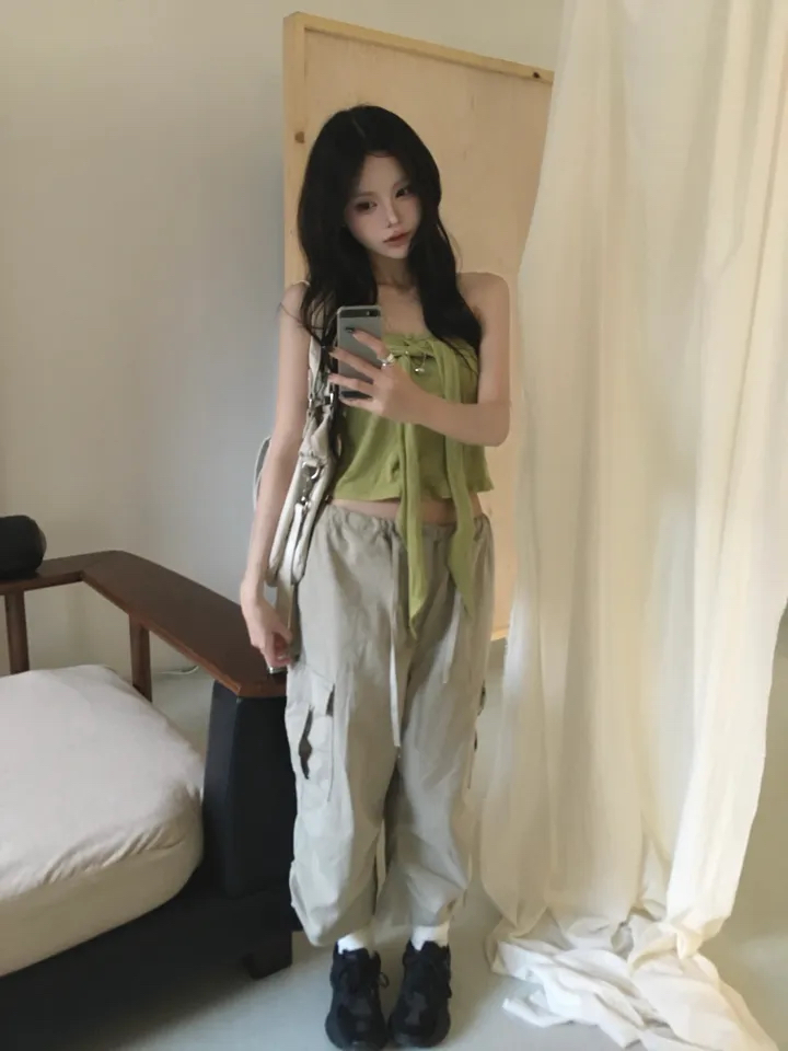Tie-Front Cropped Tube Top