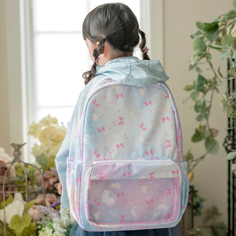 🆕【⭐訂購⭐】🌀 🇯🇵 日本直送 貓咪碎花背包 (22L) [A4 size對應] [7款選] 🌀 [PLBD-0050] [260306]