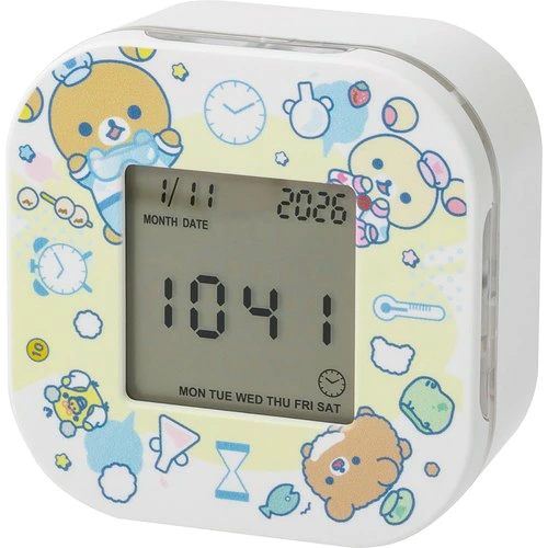 鬆弛熊日版 實驗室系列 4用電子鐘 (全1款)