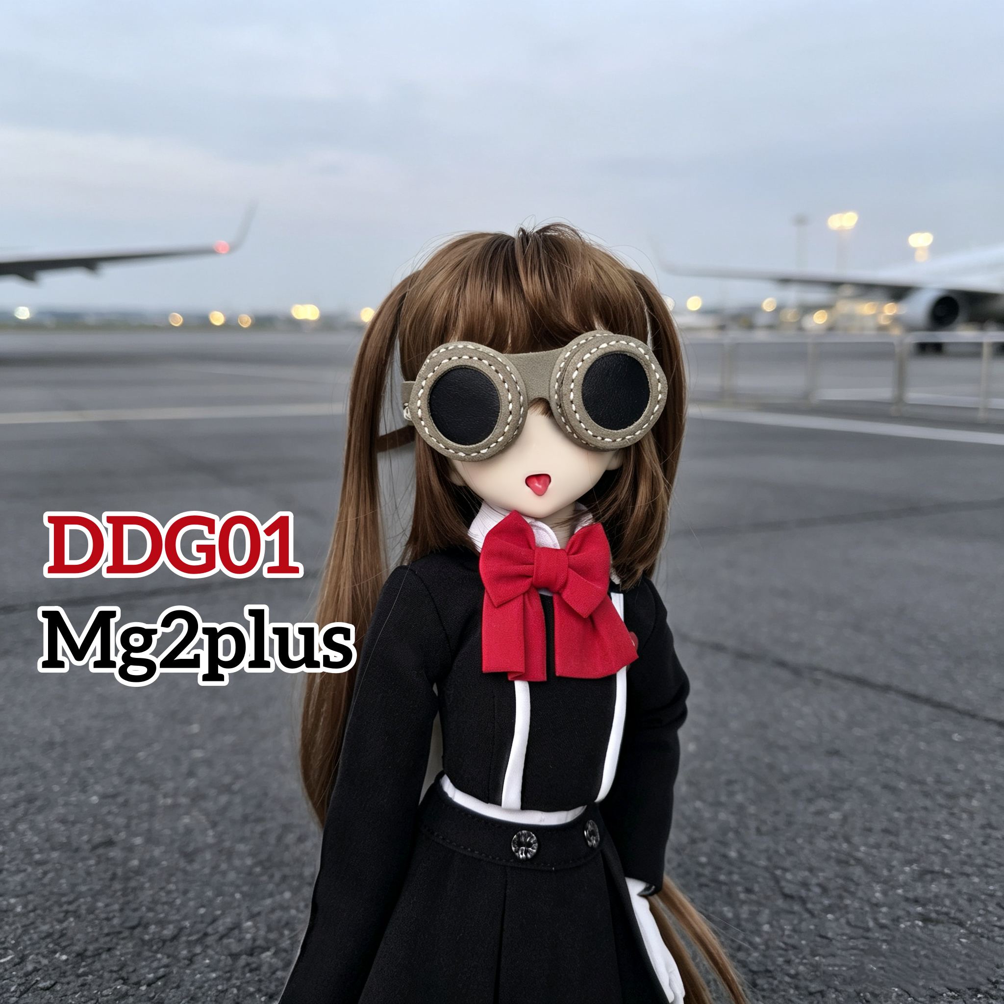 【MG2Plus】(20cm - 24cm Doll Head) 真皮手作蒸汽朋克風格眼罩 Handmade leather steampunk eye mask