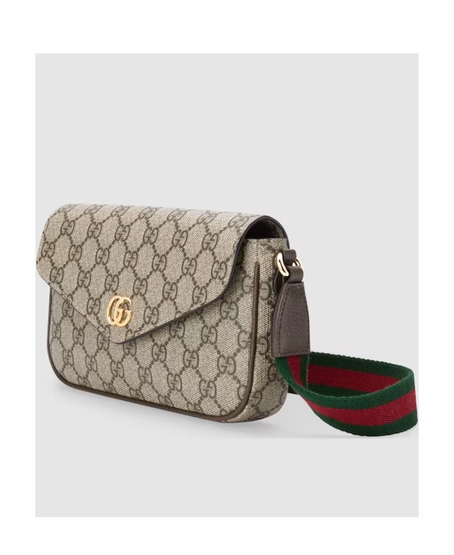 Gucci 女士 OPHIDIA 雙G單肩包均碼碼MINI、22cm*4cm*13cm