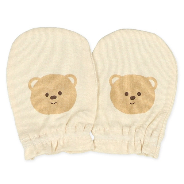 🇯🇵預訂 日本直送🇯🇵新生兒動物印花純棉手套三件套