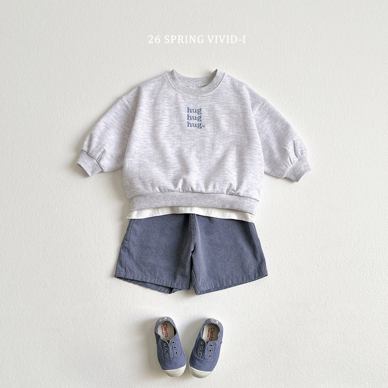 🌸預訂 韓國直送🌸🇰🇷VIVIDI四色Hug刺繡撞色長袖上下套裝