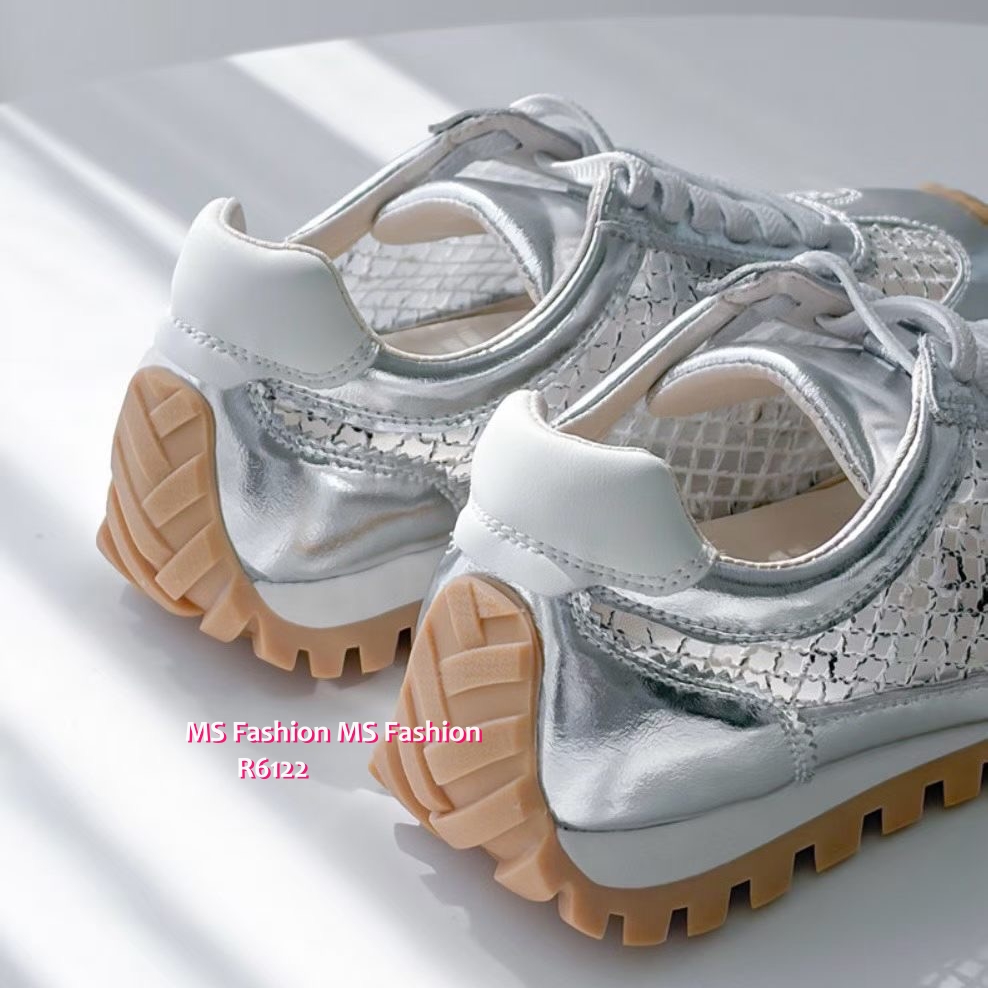 R6122 韓國🇰🇷真皮拼網料sneakers