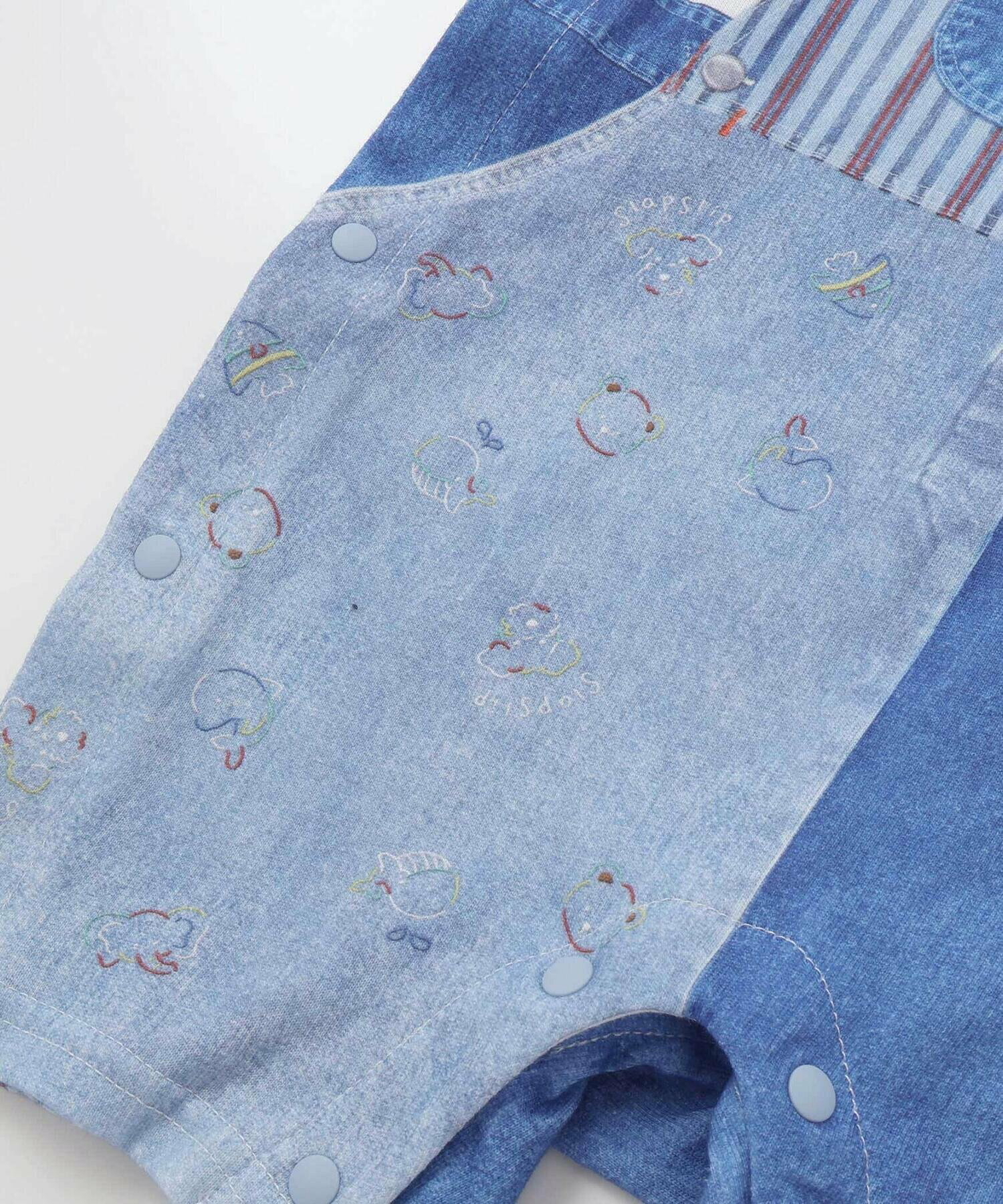 🇯🇵預訂 日本直送🇯🇵Slap Slip Baby兩色動物恐龍吊帶短袖連身服