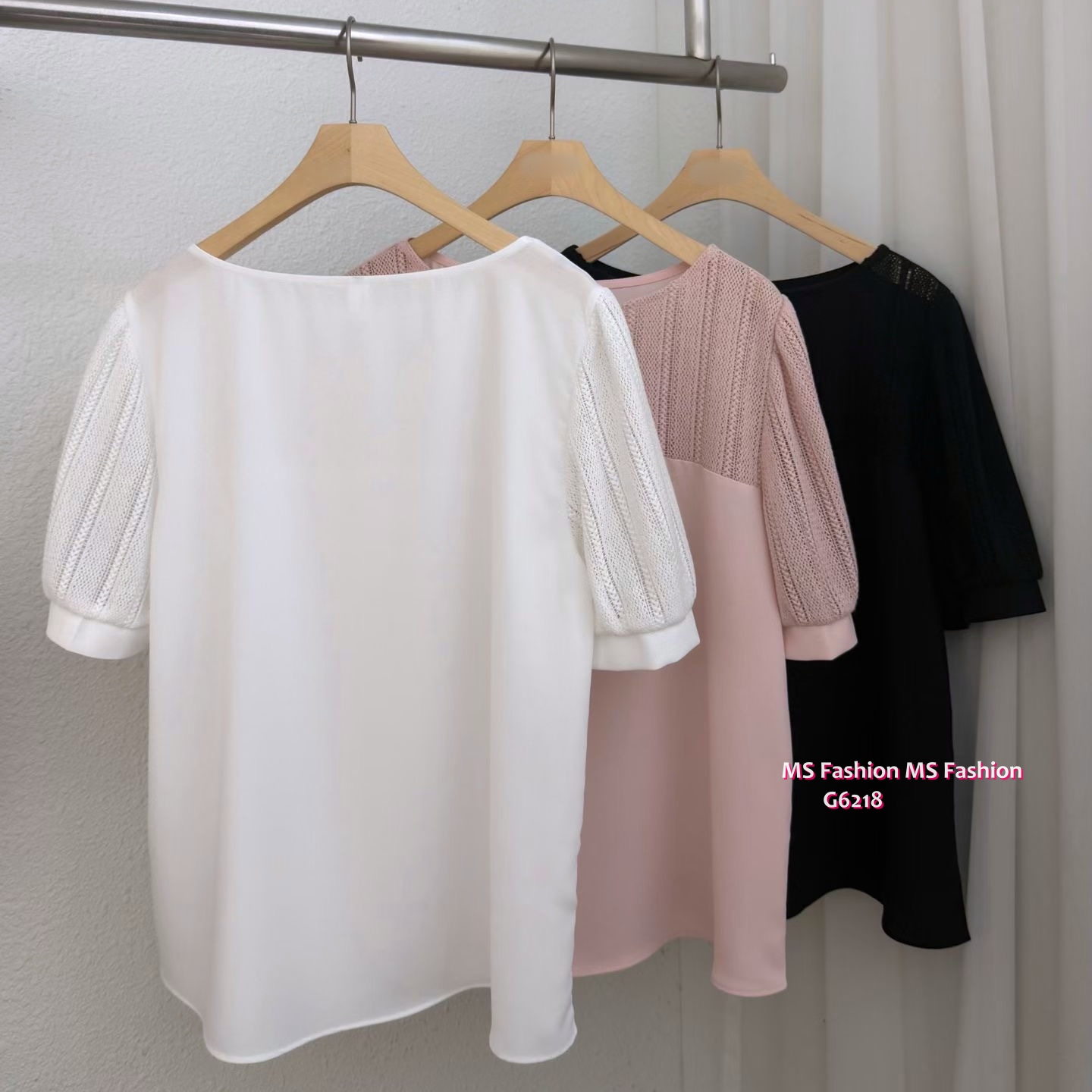 G6218 韓國🇰🇷靚料通花lace top