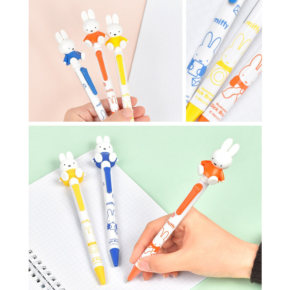 Miffy 日本製 0.7mm 黑色 原子筆 按掣Miffy手腳會上下郁動 (EB417)