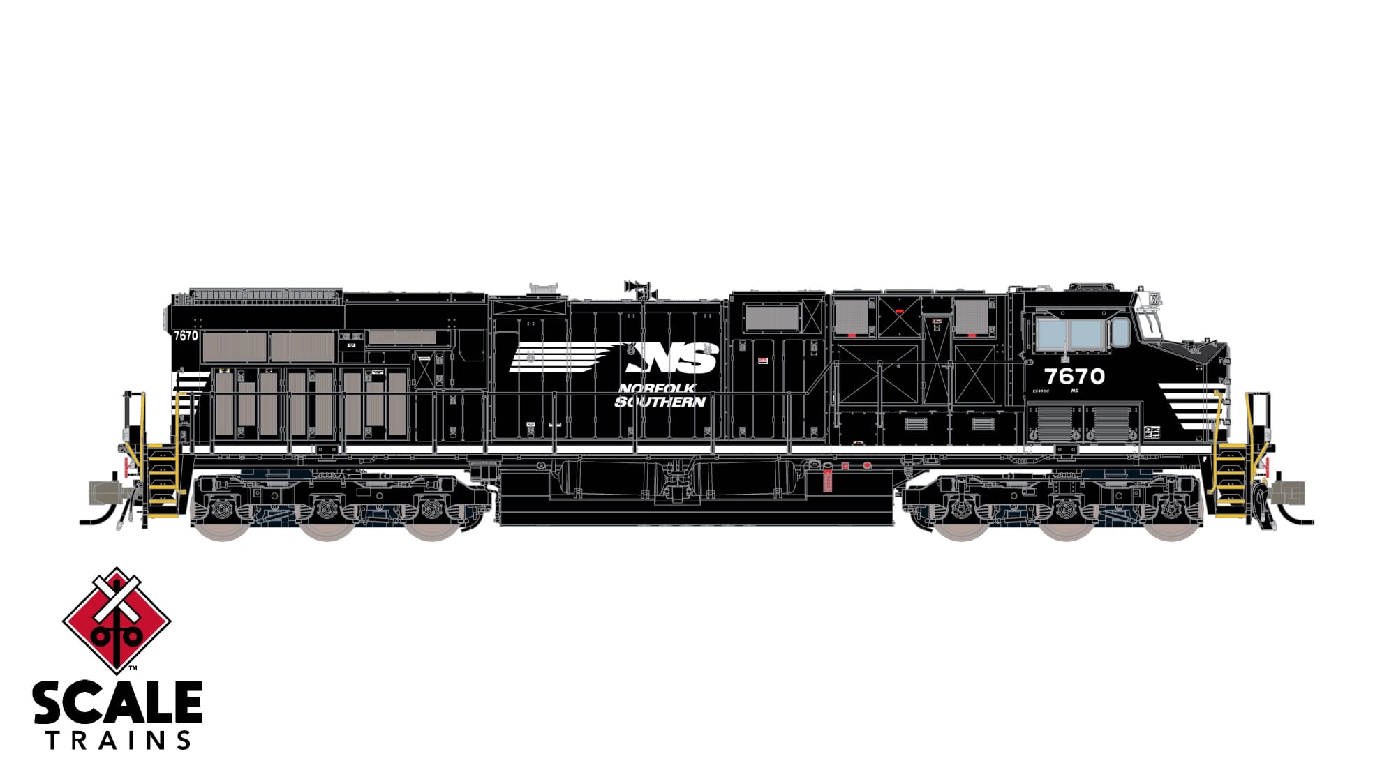 預定新品 N scale Scale Train訂金 Rivet Counter N Scale GE ES40DC, Norfolk Southern/Horsehead