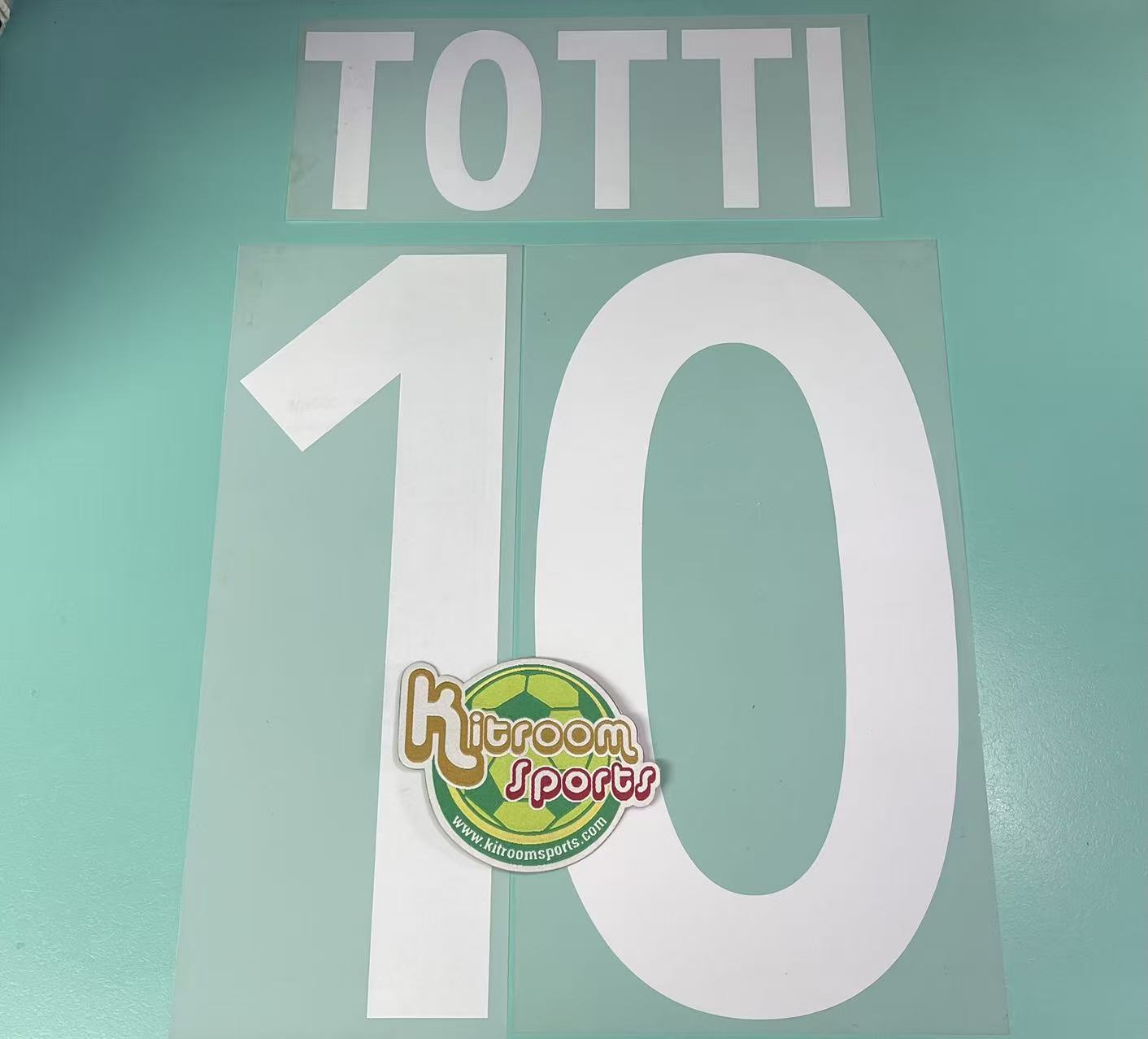 2012-13 Roma Home Nameset #10 TOTTI