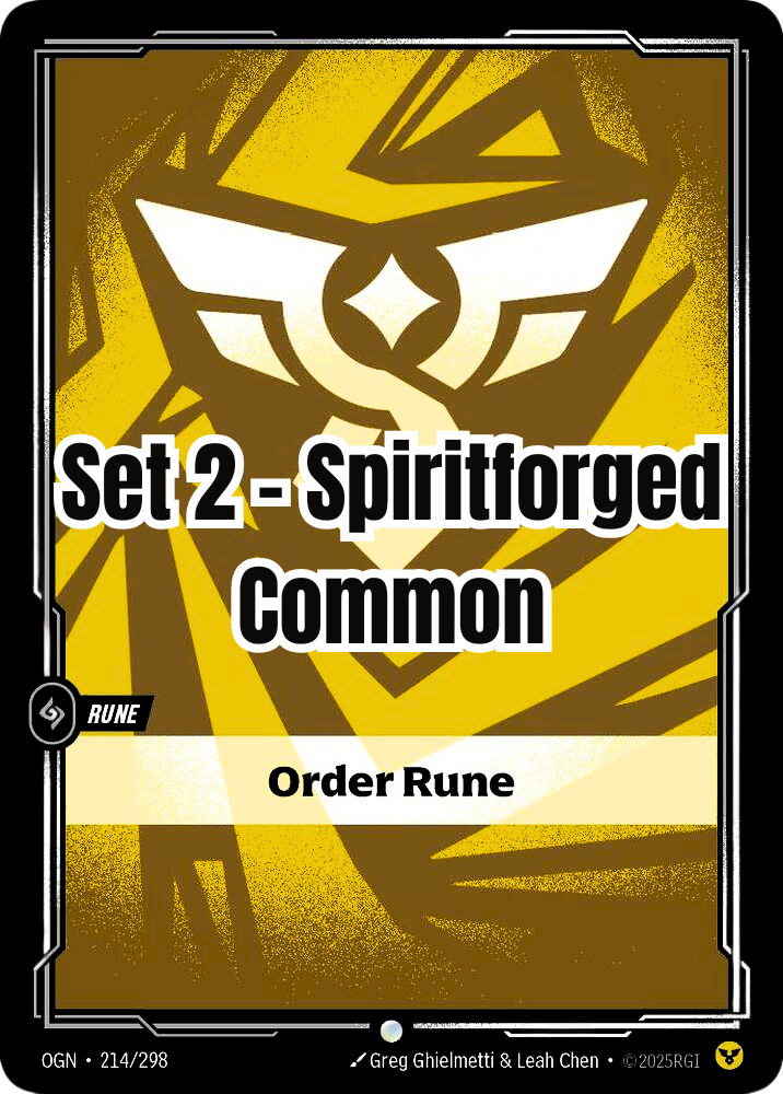 Spiritforged - Common - Order Rune (Set 2)