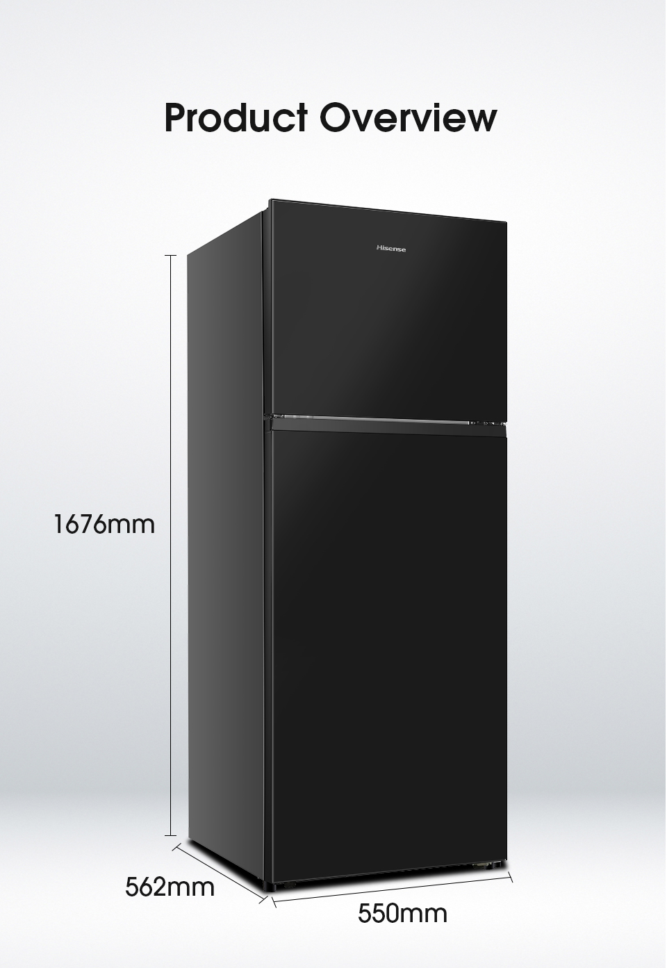 Hisense 320L Top Mount Inverter Refrigerator (RT328N4ABN1)