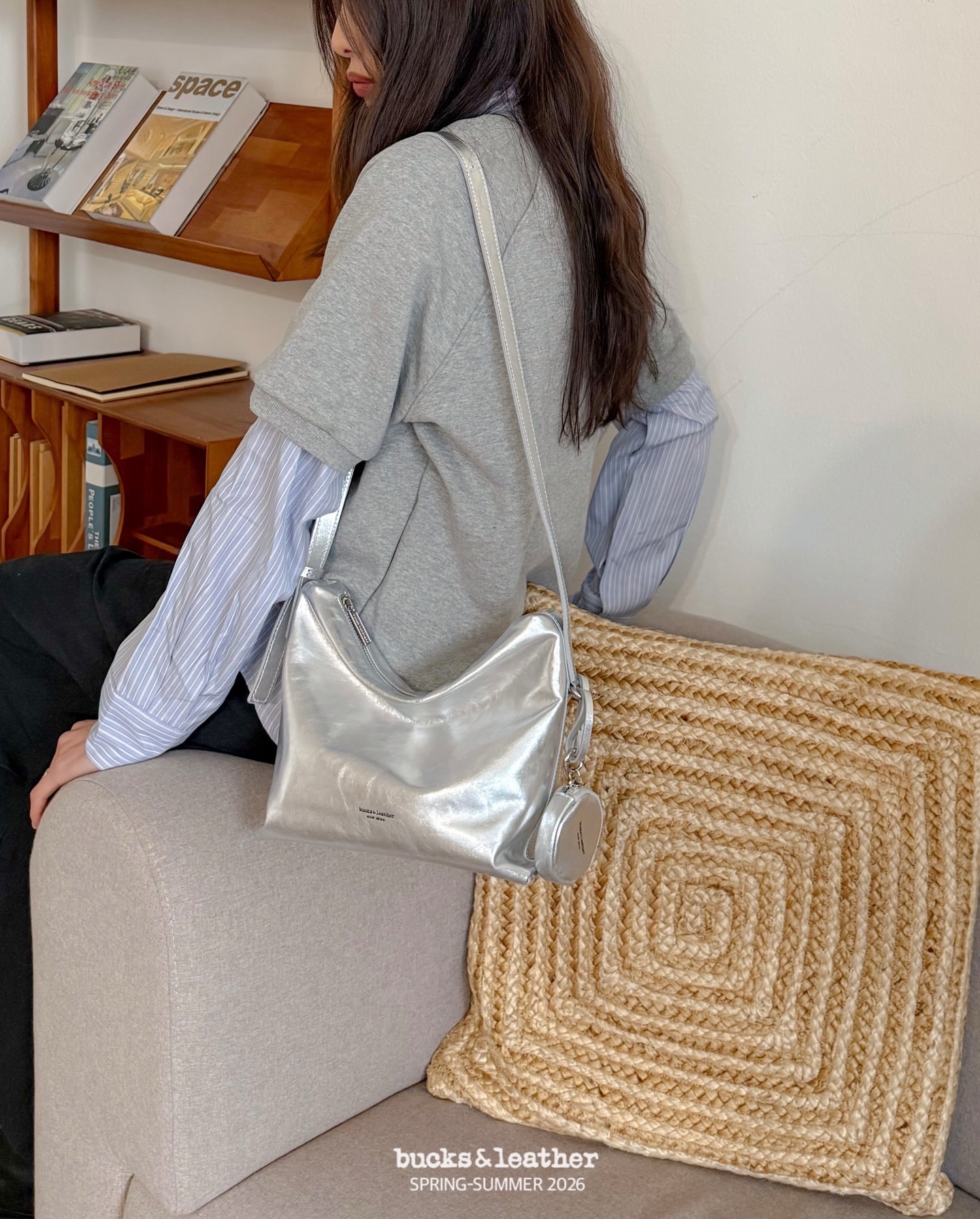 預購_牛皮亮面 Low Bag (S) By Bucks & leather