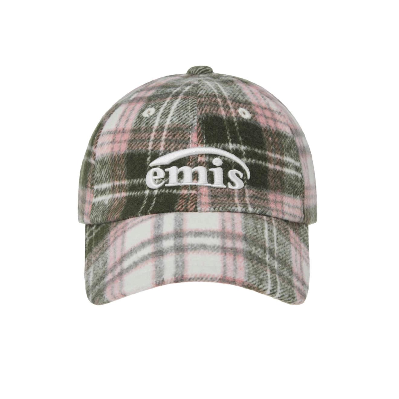 韓國直送 EMIS Multi Color Check Ball Cap