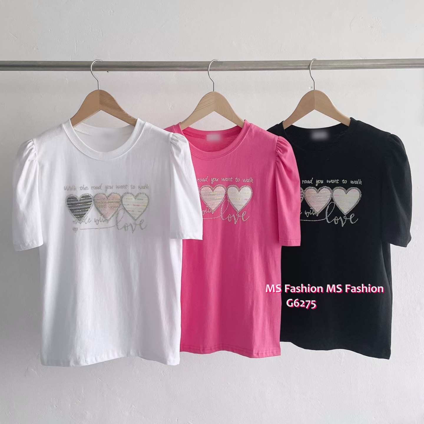 G6275 韓國🇰🇷公主膊心心tee
