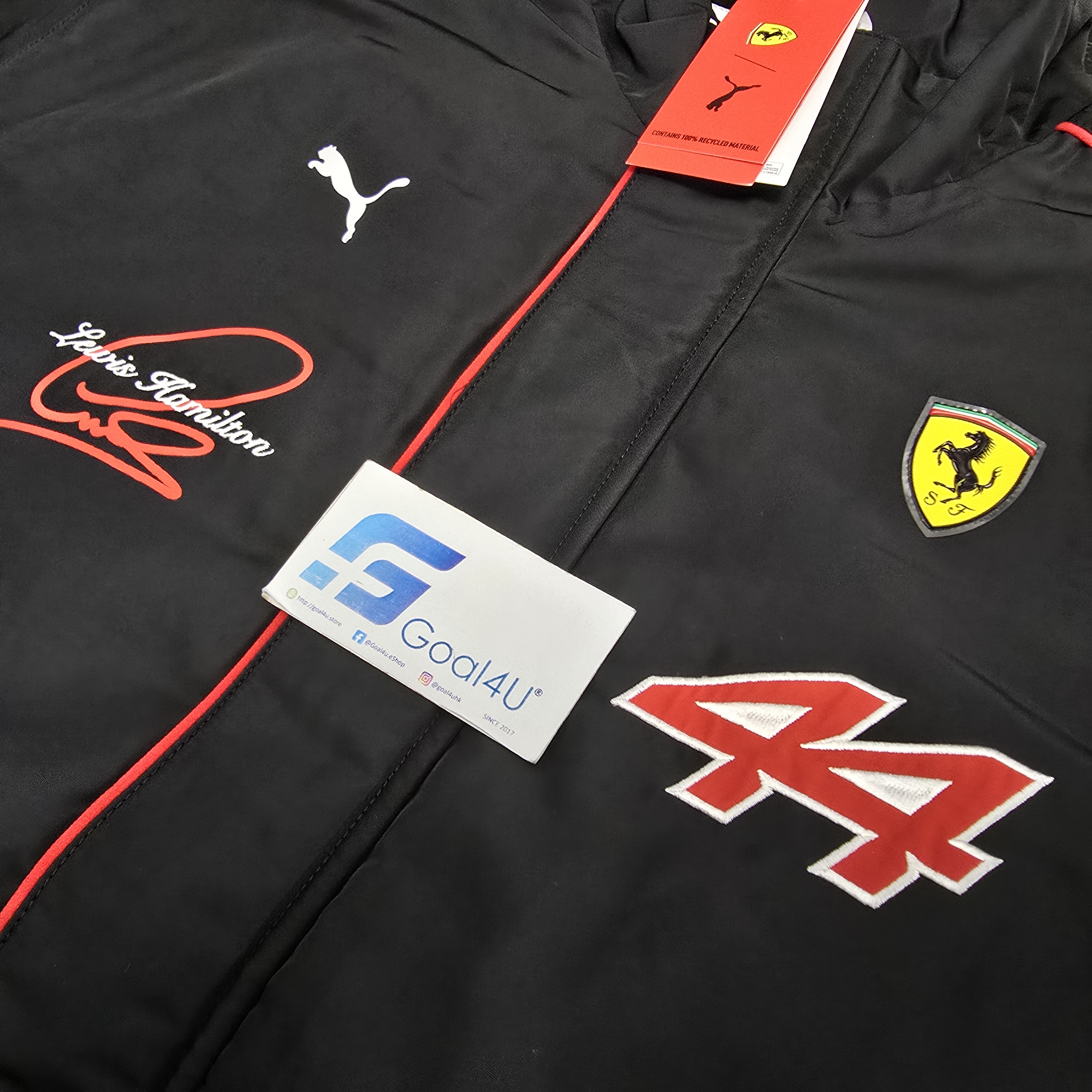 🏎️ 傳奇降臨 F1 Scuderia Ferrari 法拉利車隊咸美頓車手外套 701238269-LH