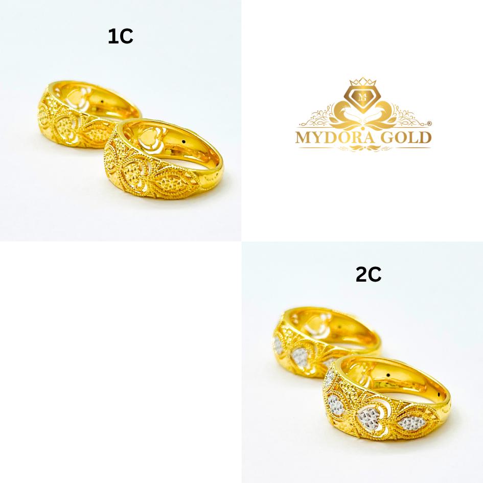 MYDORA Cincin Lacey Love Leaf (5G) l EMAS 916/22K