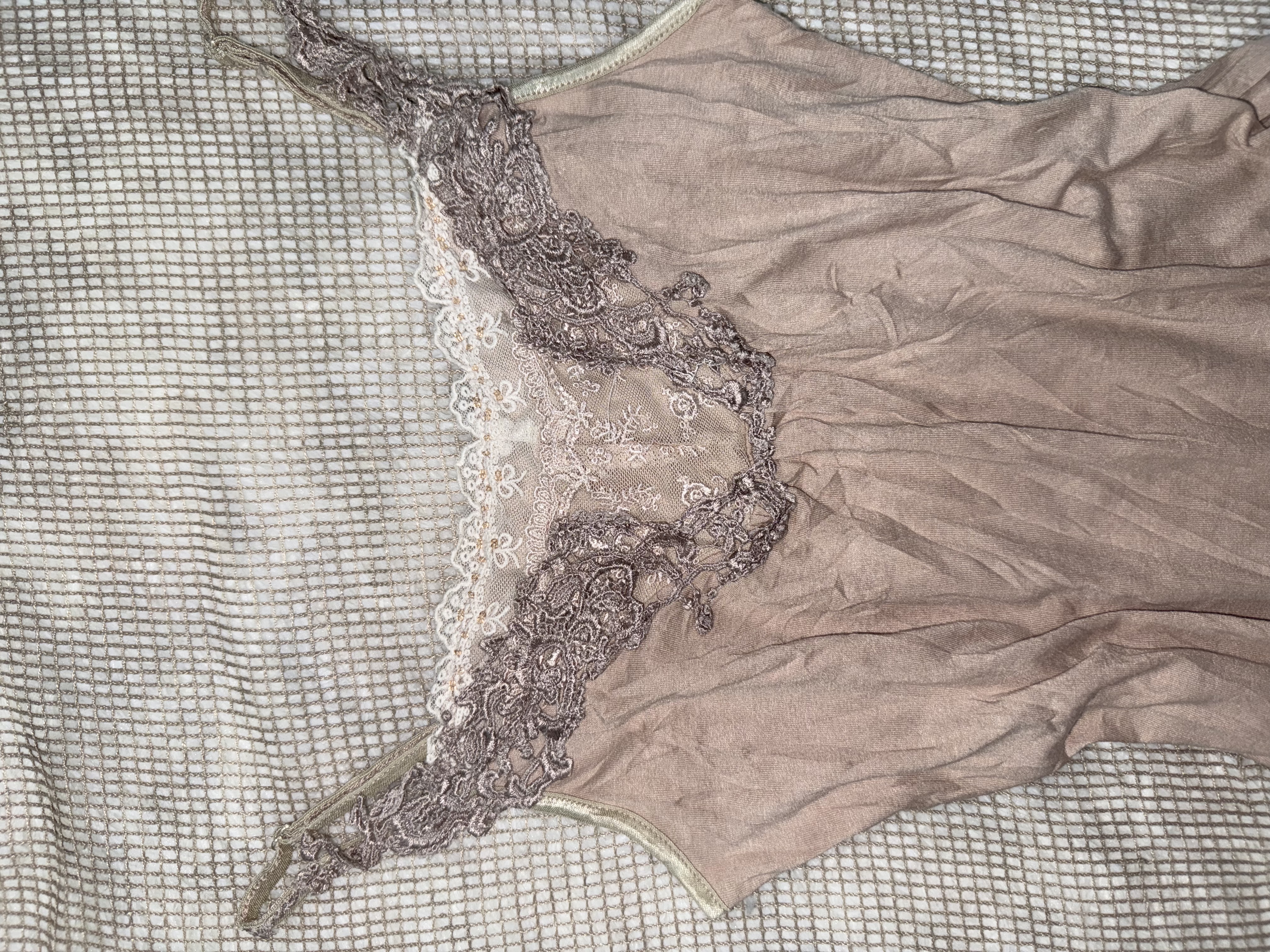 Vintage Double Lace-Overlay Camisole