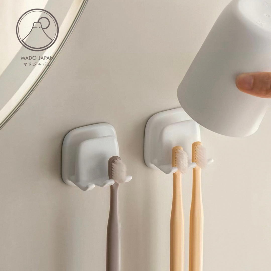 Mado JP 免打孔漱口杯牙刷收納架