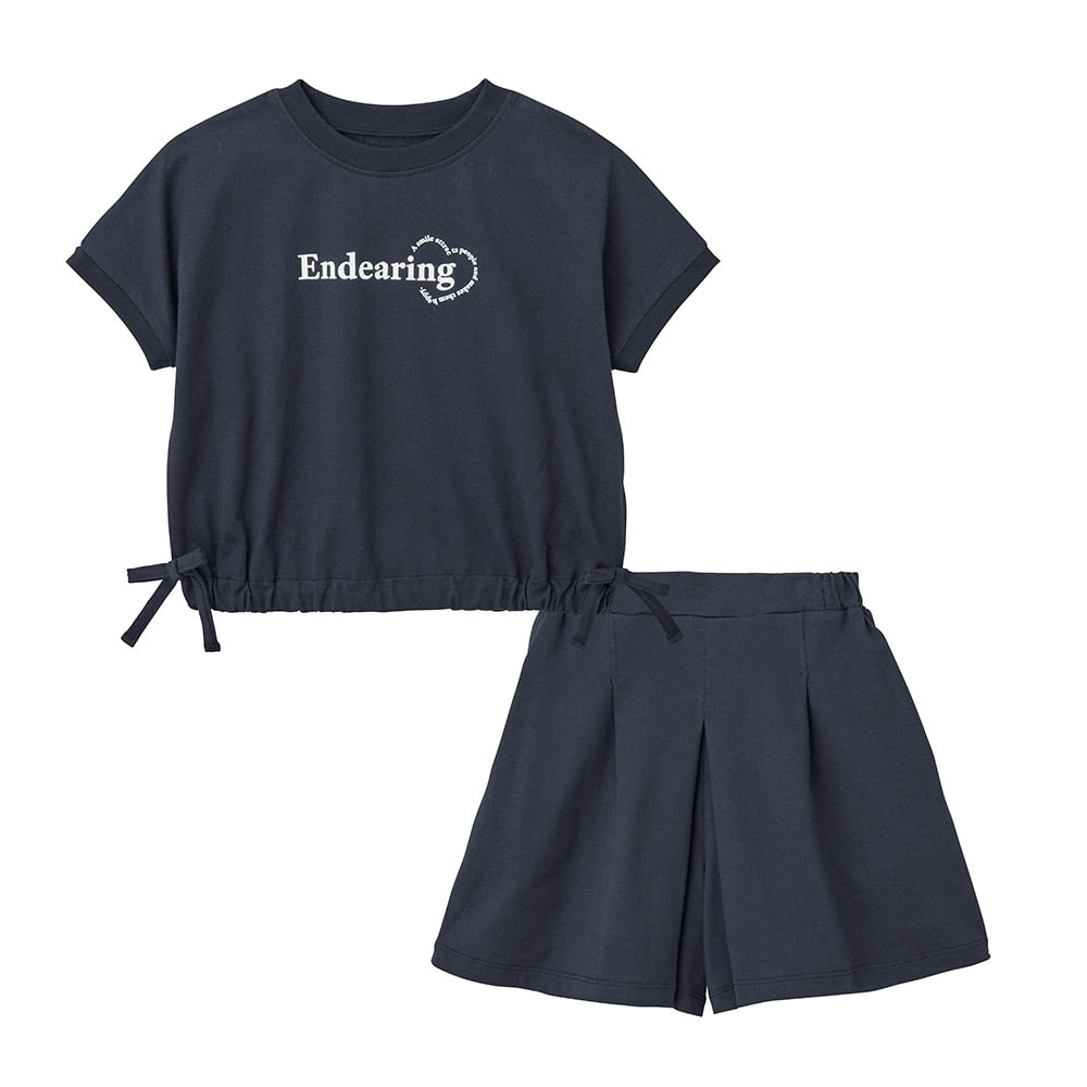 🆕【⭐訂購⭐】🌀 🇯🇵 日本直送 GITA 褶邊緞帶下擺Tee+短裙褲 套裝［2款選］🌀 [ELDA-0096][260510]