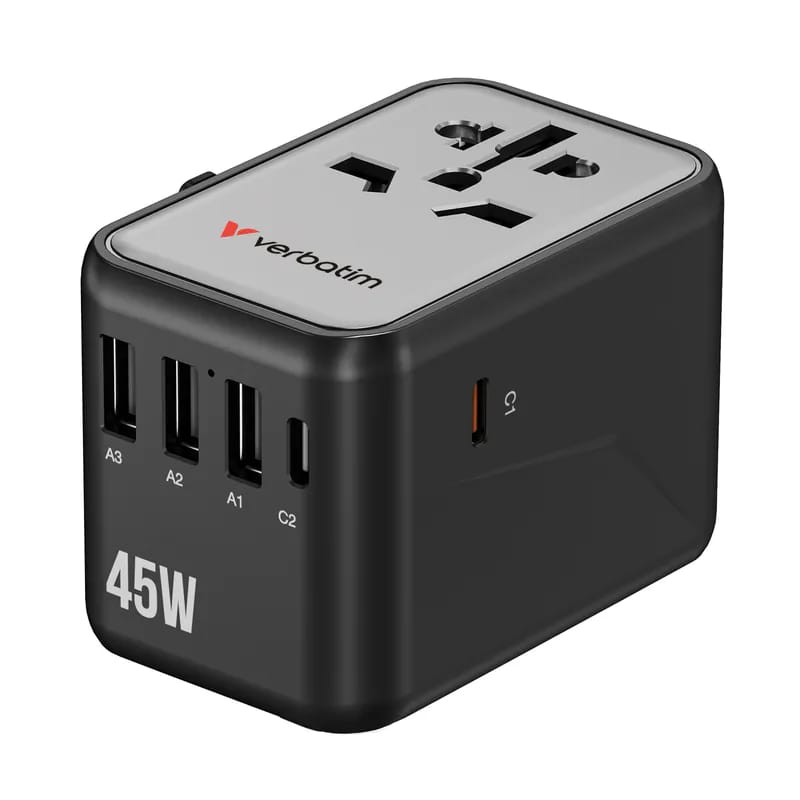Verbatim 45W 萬用旅行轉接頭