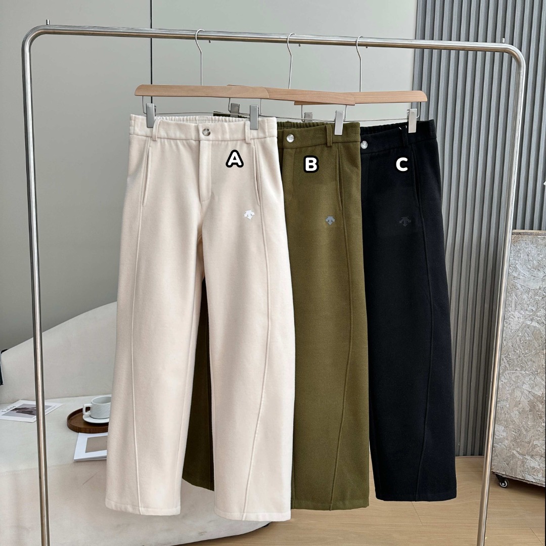 DESCENTE 加絨羊絨彎刀褲