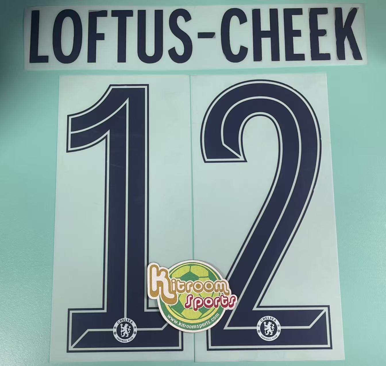 2020-21 Chelsea Away UCL Nameset #12 LOFTUS-CHEEK
