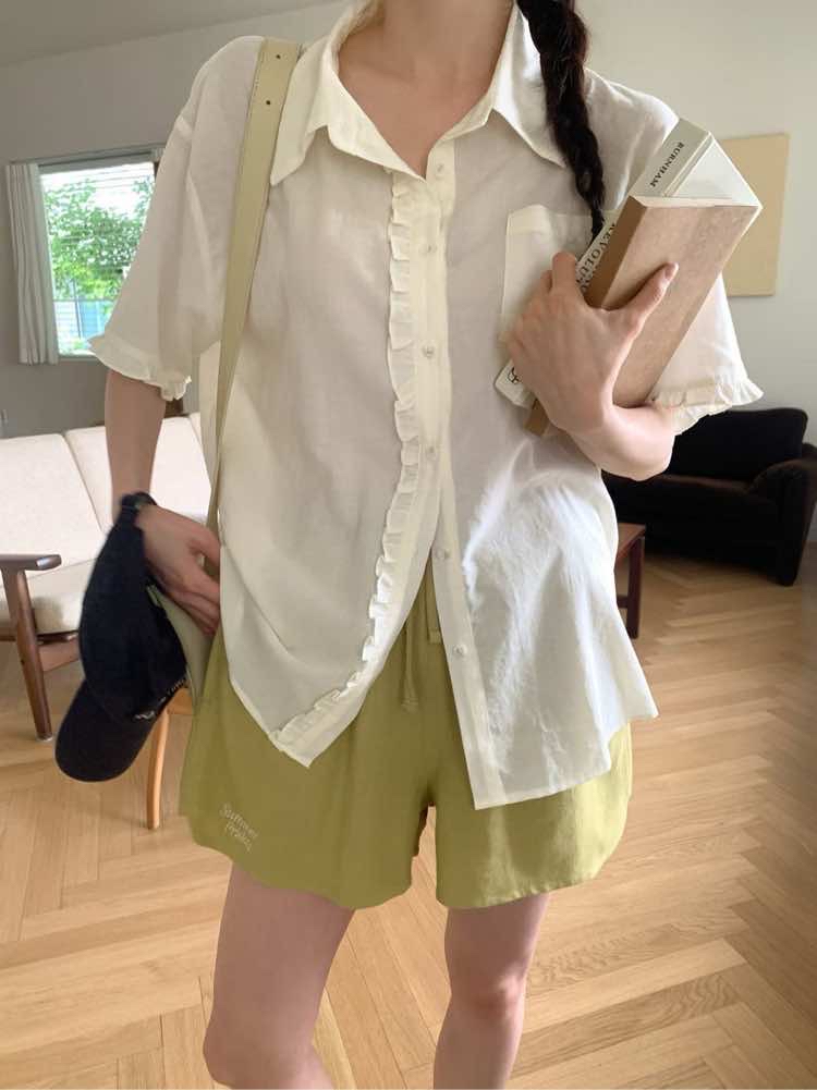 221230 荷葉邊短袖恤